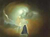 Salvador Dali Figure In The Shape Of A Cloud Premium Canvas Print