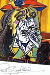 Paul Schofield Signed Picasso Postcard & Handwritten Letter