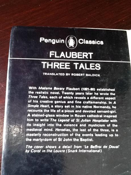Penguin Classics Flaubert Three Tales Book