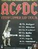 acdc german 2000 tour poster