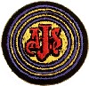 ajs embroidered patch
