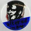 altered images - 'clare' prismatic button badge