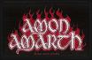 amon amarth - red flame woven patch