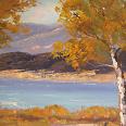Toarn/Toorn - Lake View, 20th Century Large Oil Painting