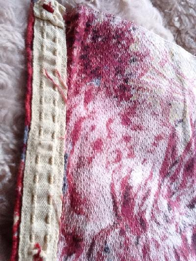 Small piece of barkcloth fabric