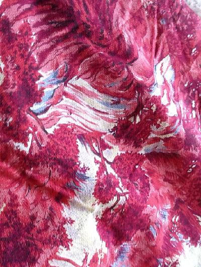 Small piece of barkcloth fabric