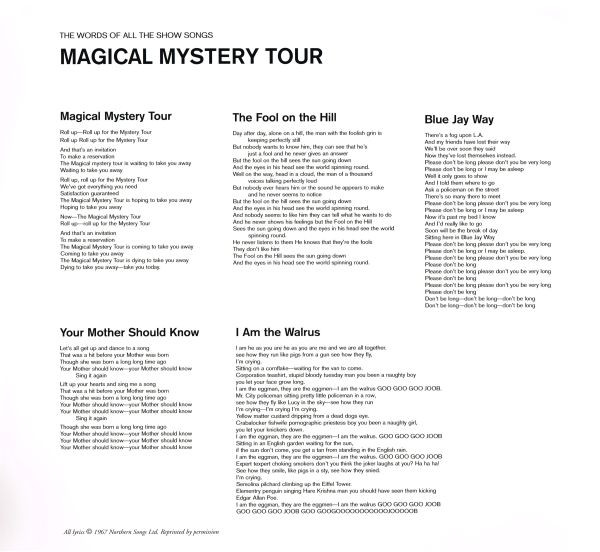 The Beatles Magical Mystery Tour Vinyl, LP, Album, Reissue, Remastered, Stereo, Gatefold, 180 gram (UK & Europe) (2012)