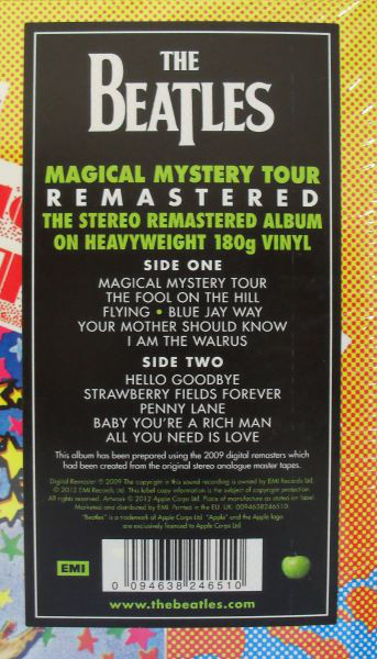 The Beatles Magical Mystery Tour Vinyl, LP, Album, Reissue, Remastered, Stereo, Gatefold, 180 gram (UK & Europe) (2012)