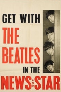 The Beatles  English News & Star News-Stand Promotional Poster,  circa 1964