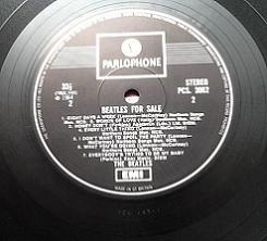 The Beatles For Sale Fourth Pressing Vinyl LP. UK. PCS 3062. 1970.