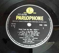 The Beatles Help! First Pressing Vinyl LP. UK. PMC 1255. 1965.