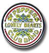 beatles official memorabilia - sgt pepper drum medium pin badge