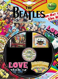 beatles collectable badge set - sgt pepper
