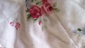 Vintage reversible quilted bedcover