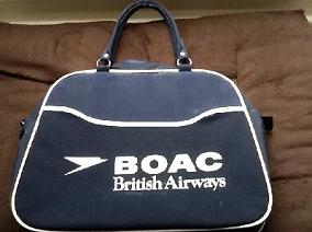 Fashionable Vintage BOAC (British Airways) Shoulder Bag