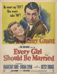 Cary Grant Every Girl Should Be Married Movie Poster