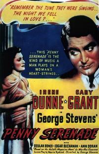 Cary Grant Penny Serenade B Movie Poster