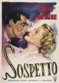 Cary Grant Suspicion Italian B Movie Poster