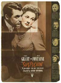 Cary Grant Suspicion E Movie Poster