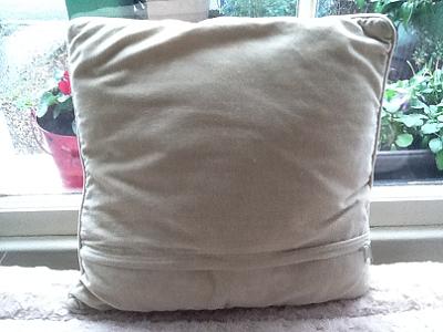 Pretty handmade cross stitch cushion