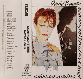 David Bowie Scary Monsters UK Cassette