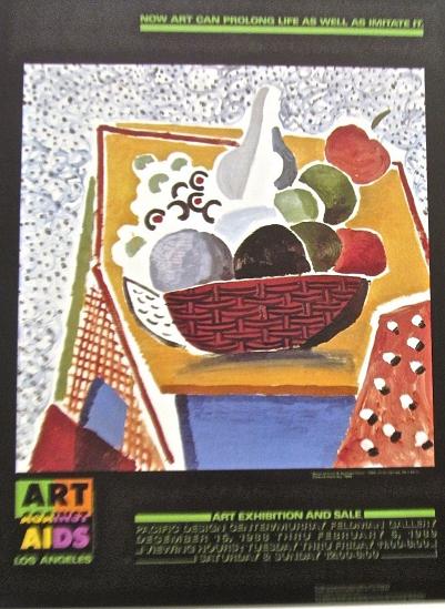 David Hockney Bowl of Fruit and Spotted Floor Poster