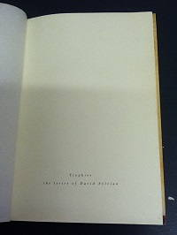David Sylvian Trophies - The Lyrics of David Sylvian Paperback Book