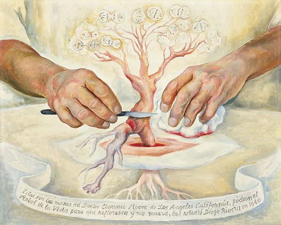 Diego Rivera - Art Is The Hands Of Dr Moore Print