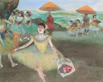 Degas Bowing Dancer with a Bouquet Print