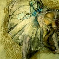 Edgar Degas, French (1834-1917)
Dancer Adjusting Her Shoe
Pastel on Paper
Collection of The Dixon Gallery and Gardens;
Bequest of Mr. And Mrs. Hugo N. Dixon, 1975.6