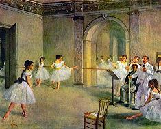 Degas Hall of the Opera Ballet in the Rue Peletier Print