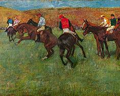 Degas Horse Racing Before Start Print