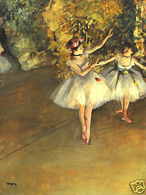 Degas Two Dancers on the Stage Print