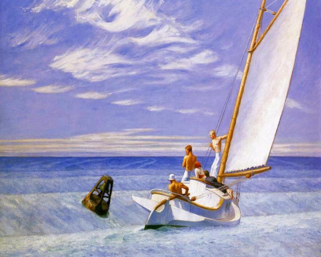 Edward Hopper Ground Swell 24 Inch Canvas Print