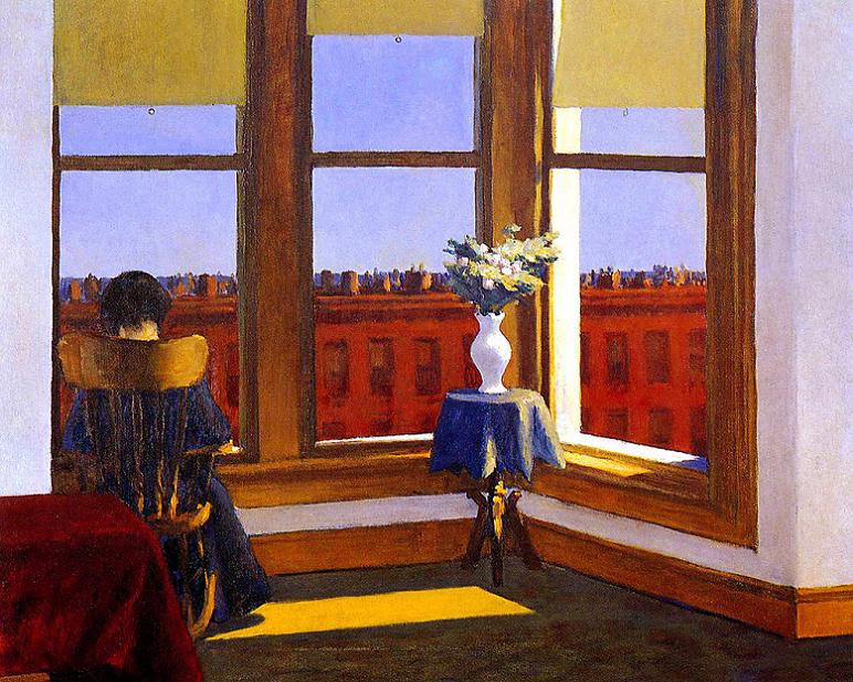 Edward Hopper Room In Brooklyn 24 Inch Canvas Print