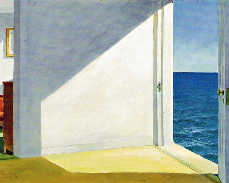 Edward Hopper Rooms By The Sea 24 Inch Canvas Print