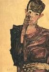 Egon Schiele Self Portrait Print