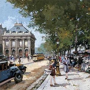 Eugene Galien Laloue Paris, Les Quais de Seine Print