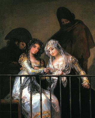 Goya Majas on a Balcony