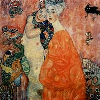 Gustav Klimt - Girlfriends (detail), 1916/17. 1945, destroyed by fire