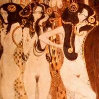 Gustav Klimt - Beethoven Frieze, 1902. Vienna, Osterreichische Galerie