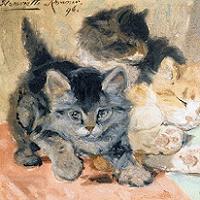 Henriette Ronner-Knip - Three Kittens
