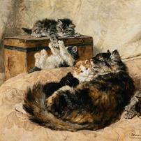 Henriette Ronner-Knip - Mothercare Fine Art Print