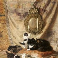 Henriette Ronner-Knip - Work Rest and Play Poster