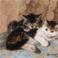 Henriette Ronner-Knip - Best of Friends Poster