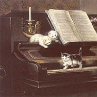 Henriette Ronner-Knip - The Piano Lesson Canvas Print
