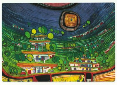 Hundertwasser Houses Hanging