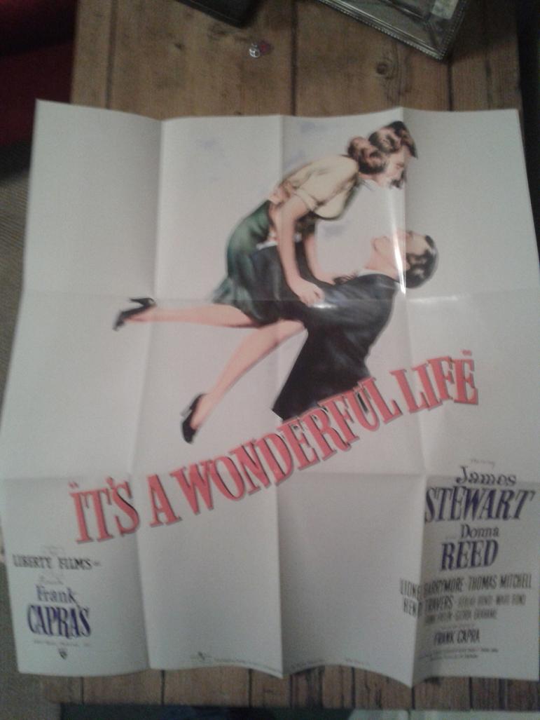 James Stewart It's A Wonderful Life UK 65th Anniversary Dvd Film Poster