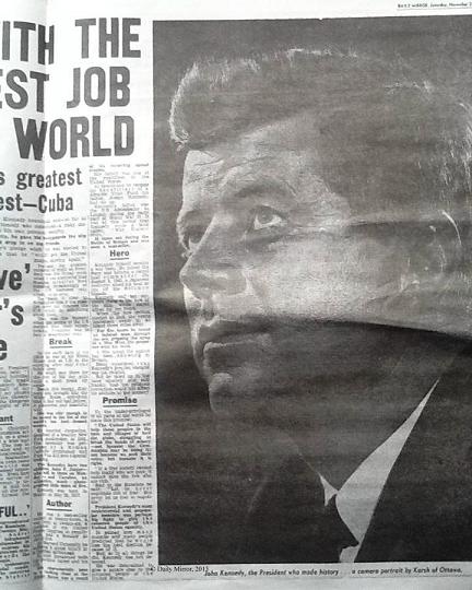 jfk assassinated daily mirror nov 23, 1963 newspaper edition