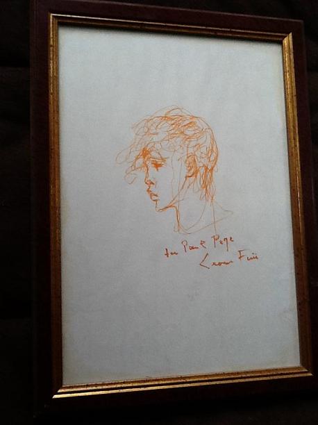 Leonor Fini Original Signed Drawing 1980s